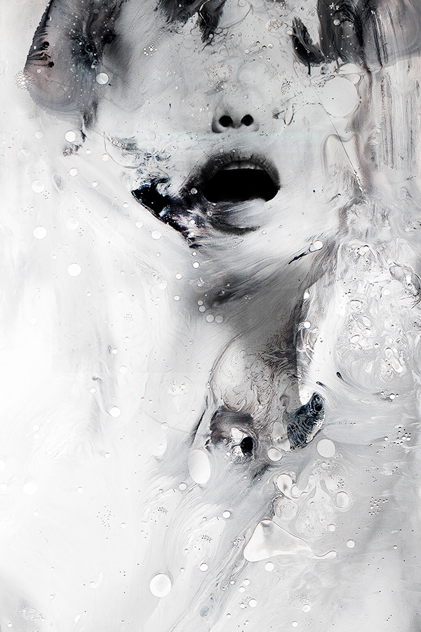 Artist Merges Multiple Painting Techniques With Digital Photo Manipulation And Photography To Create Abstract Portraits