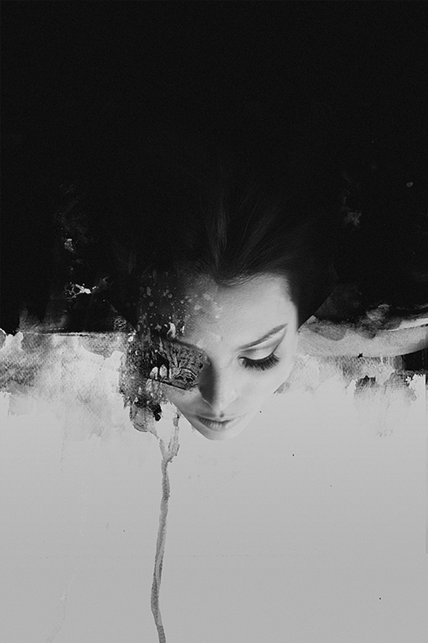 Artist Merges Multiple Painting Techniques With Digital Photo Manipulation And Photography To Create Abstract Portraits
