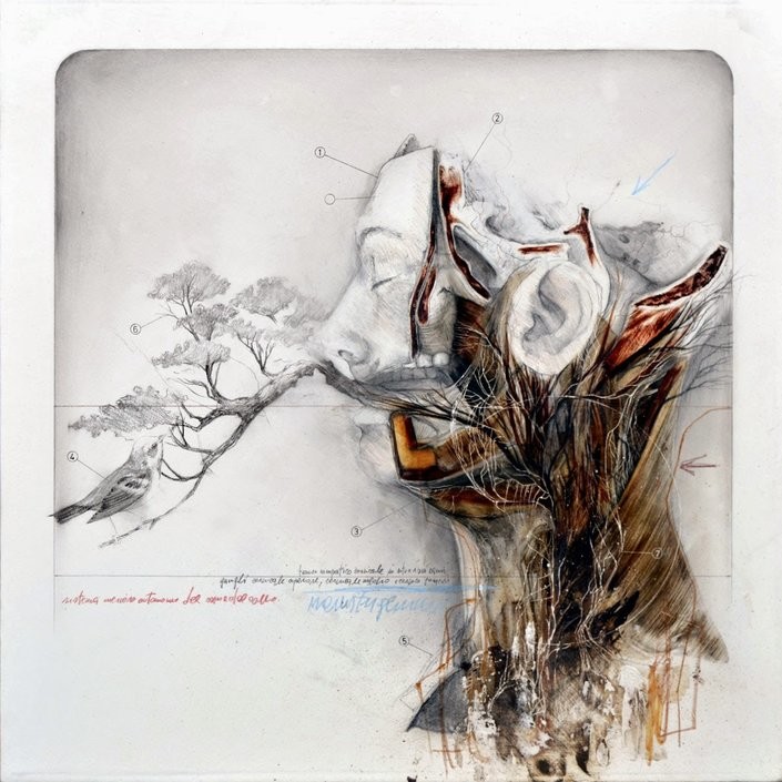 Nunzio Paci's Anatomical Art Explores The Relationship Between Man And Nature