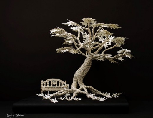 Delicate Book Sculptures by Malena Valcárcel