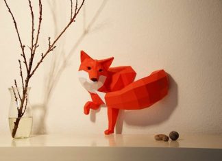 DIY Geometric Paper Animal Sculptures By Wolfram Kampffmeyer