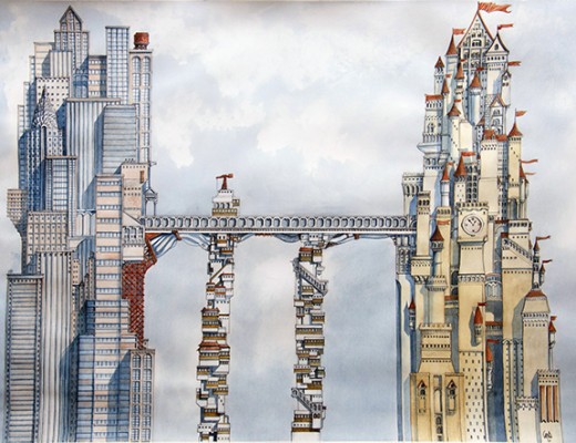 Imaginative Floating Cities by Davide Magliacano
