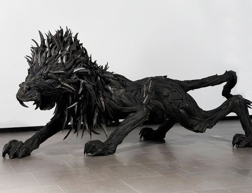 Yong Ho Ji's amazing grotesque sculptures made from recycled tires