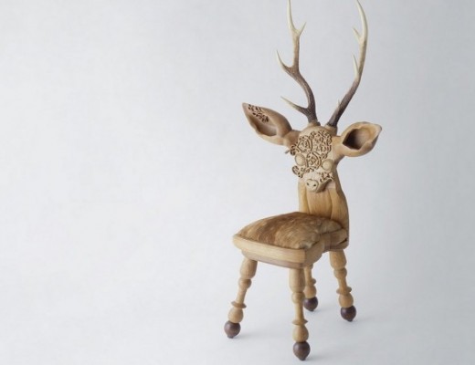 Deer Chair, a cute piece of furniture for kids by Takeshi Sawada