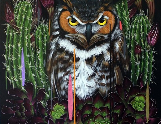 Frank Gonzales's Charming Bird Paintings