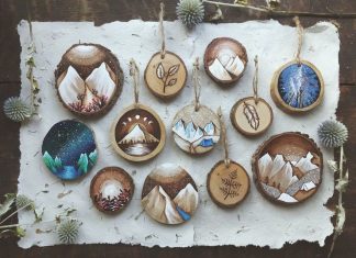 Mini paintings on recycled wood by Kimera Wachna-