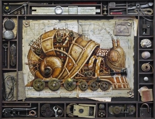 Steampunk Animal Illustrations By Vladimir Gvozdev
