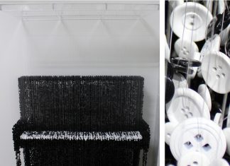 Amazing 3D Sculptures Made from Suspended Buttons by Augusto Esquivel