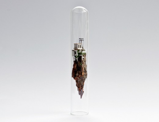 Miniature Worlds Encased In Test Tubes by Rosa de Jong
