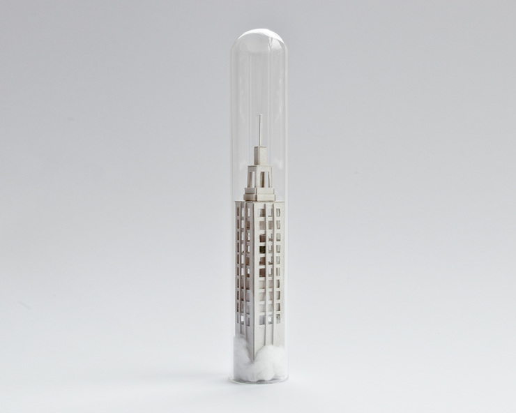 Miniature Worlds Encased In Test Tubes by Rosa de Jong