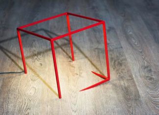 Urbicande, An Optical Illusion Lamp by By Cedric Dequidt