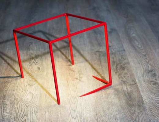 Urbicande, An Optical Illusion Lamp by By Cedric Dequidt