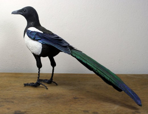 Beautiful Wood And Paper Birds Sculptures By Zack Mclaughlin
