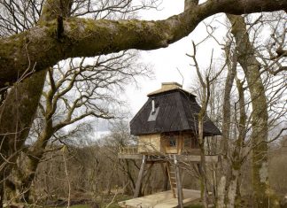 Tiny Hut On Stilts by Nozomi Nakabayashi
