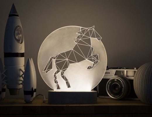 iLLuminite, Geometric Led Lamps By Sturlesi Design