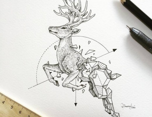 Abstract Geometric Animal Illustrations By Kerby Rosanes