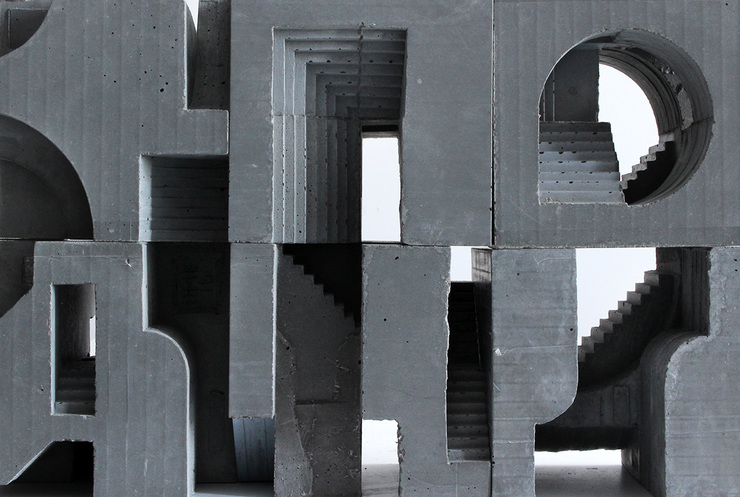 Architectural Concrete Sculptures By David Umemoto