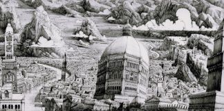Intricate Cityscape Drawings by Benjamin Sack