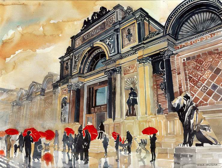 Architectural Watercolor Paintings By Maja Wronska