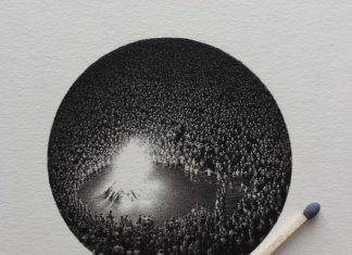 Black And White Miniature Drawings By Mateo Pizarro