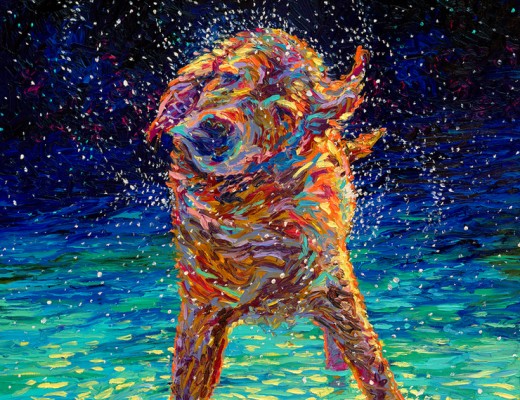 Colorful Impressionistic Oil Finger Paintings by Iris Scott