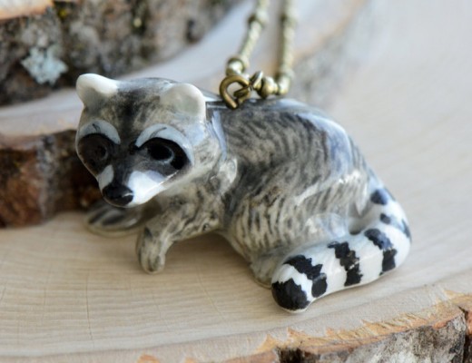 Cute Porcelain Animal Pendants by Jessie Chadderdon