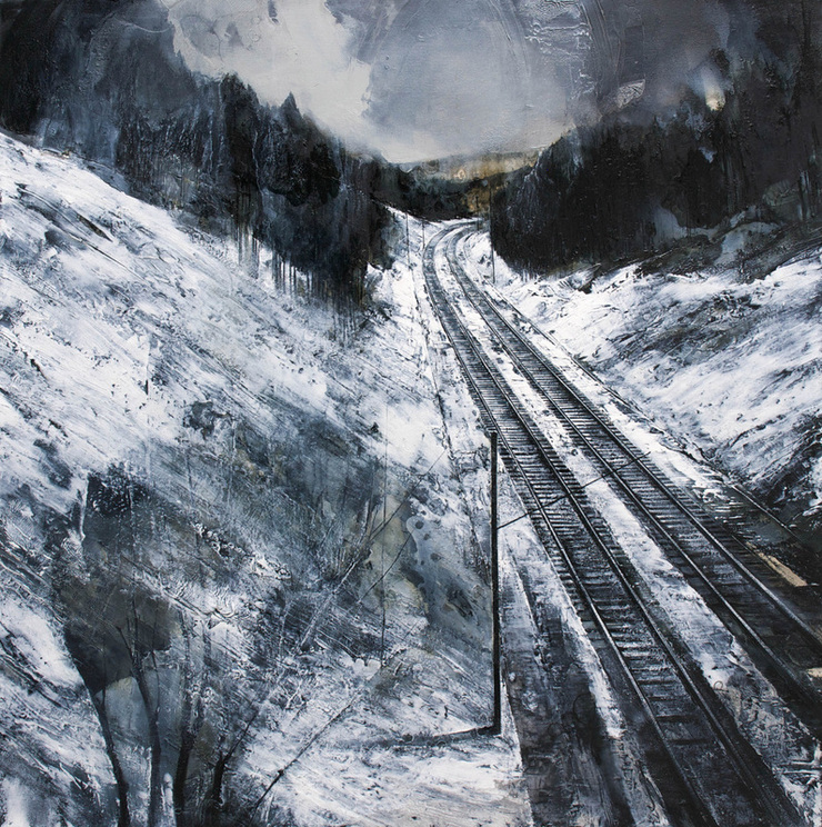 Dark Art Desolate Cityscape Paintings by Mark Thompson