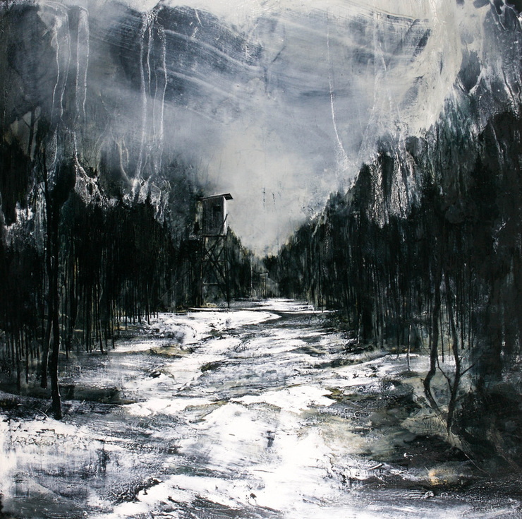 Dark Art Desolate Cityscape Paintings by Mark Thompson