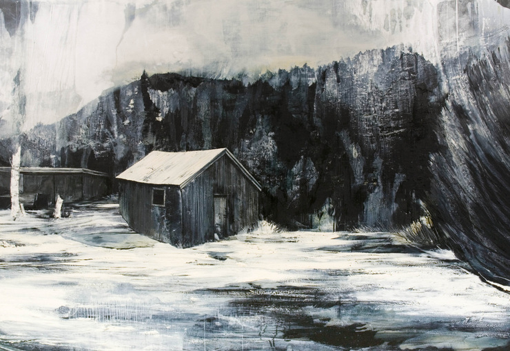 Dark Art Desolate Cityscape Paintings by Mark Thompson