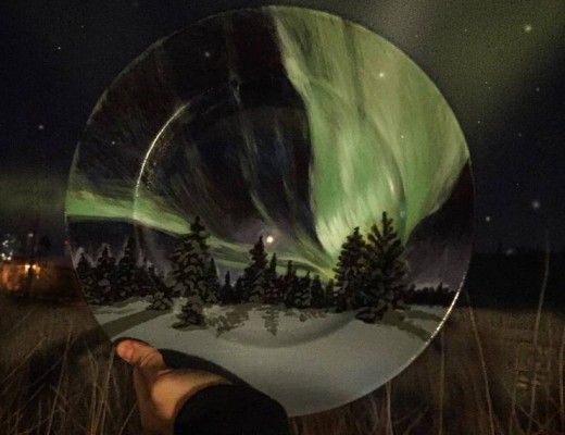 Hand Painted Plate Art by Jacqueline Poirier