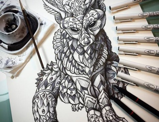 Tattoo Style Animal Illustrations by Ben Kwok