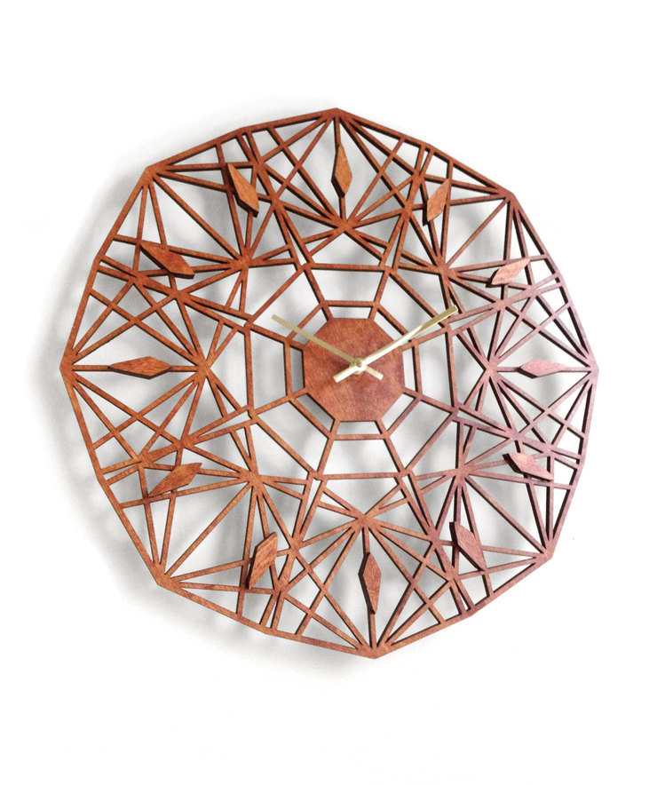 Stylish Laser-Cut Clocks by Sarah Mimo Manufactory