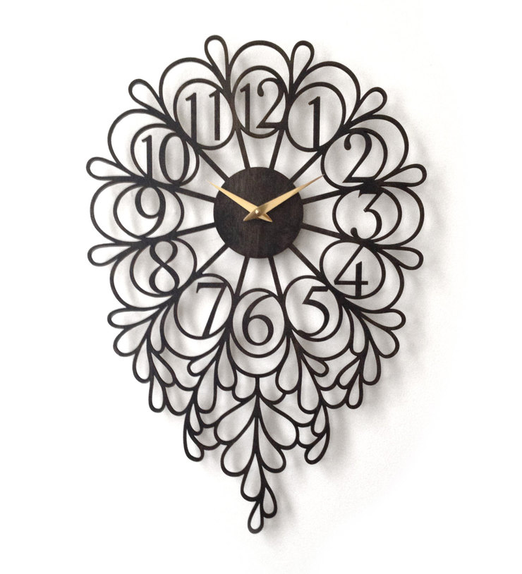 Stylish Laser-Cut Clocks by Sarah Mimo Manufactory