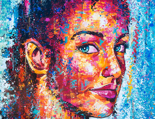 Colorful Large Scale Portraits By Peter Terrin