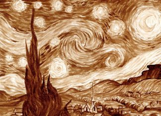 Famous Paintings Reproduced With Coffee And Water By Karen Eland