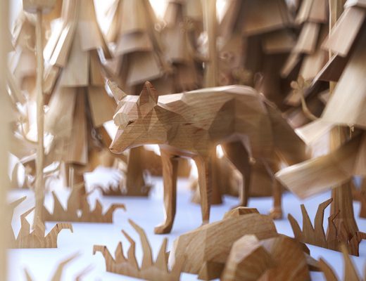 The PolyWood Low Poly Style Wooden Animal Toys By Mat Szulik