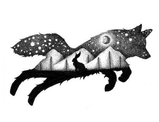 Gorgeous Double Exposure Wildlife Illustrations By Thiago Bianchini