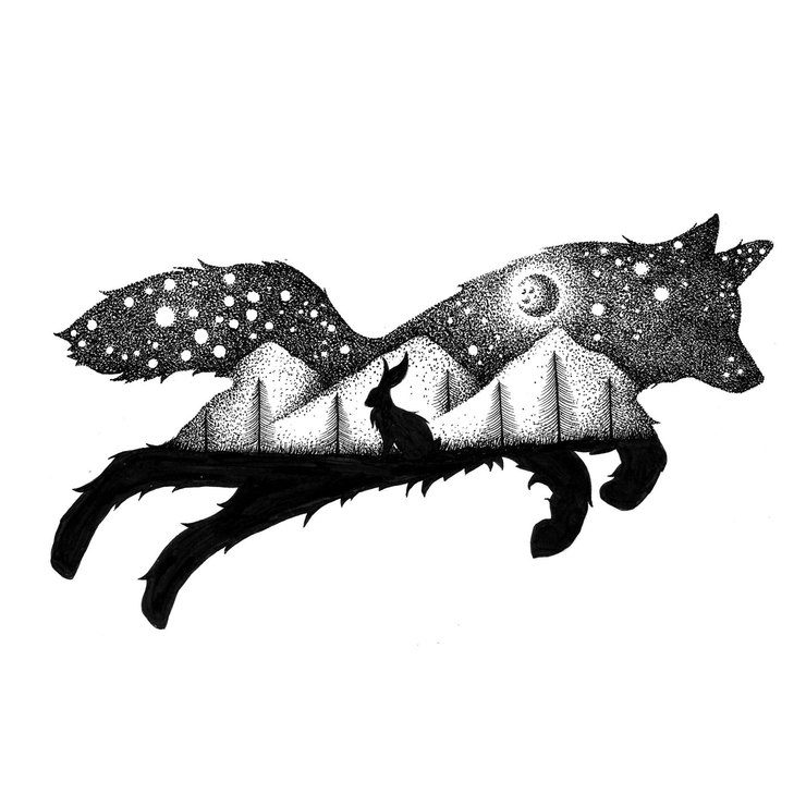 Gorgeous Double Exposure Wildlife Illustrations By Thiago Bianchini