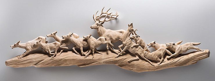 Realistic Wooden Animal Sculptures By Giuseppe Rumerio