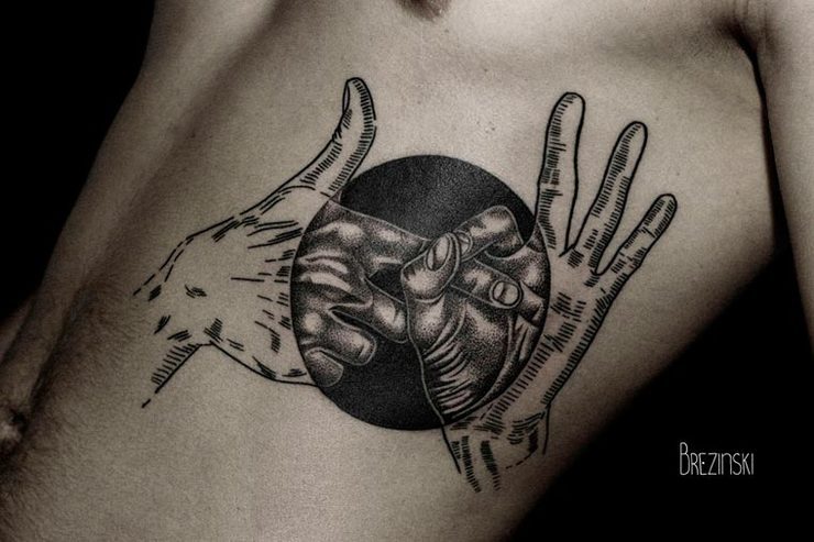 Surreal Dotwork Tattoos By Ilya Brezinski