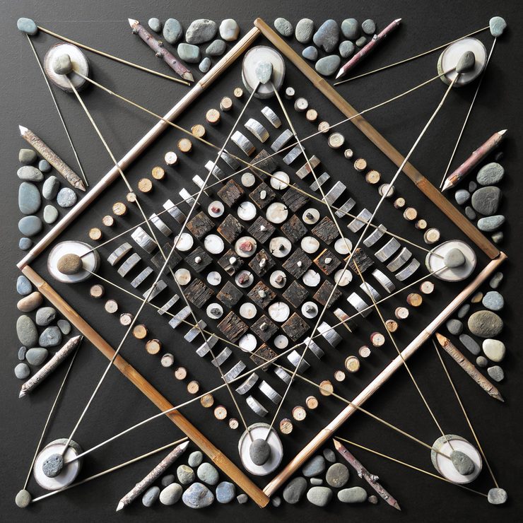 Mosaic Mandalas Made From Natural Elements by Matt W. Moore