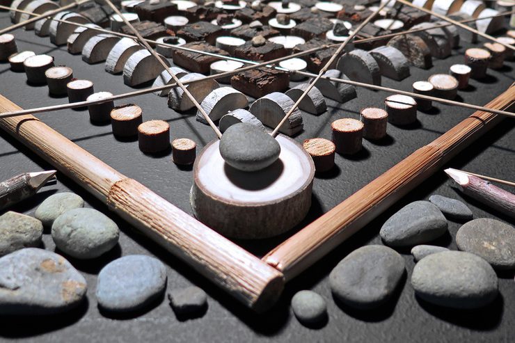 Mosaic Mandalas Made From Natural Elements by Matt W. Moore