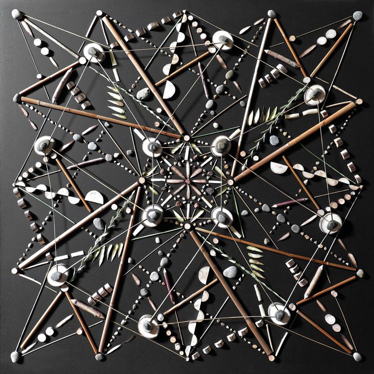 Mosaic Mandalas Made From Natural Elements by Matt W. Moore