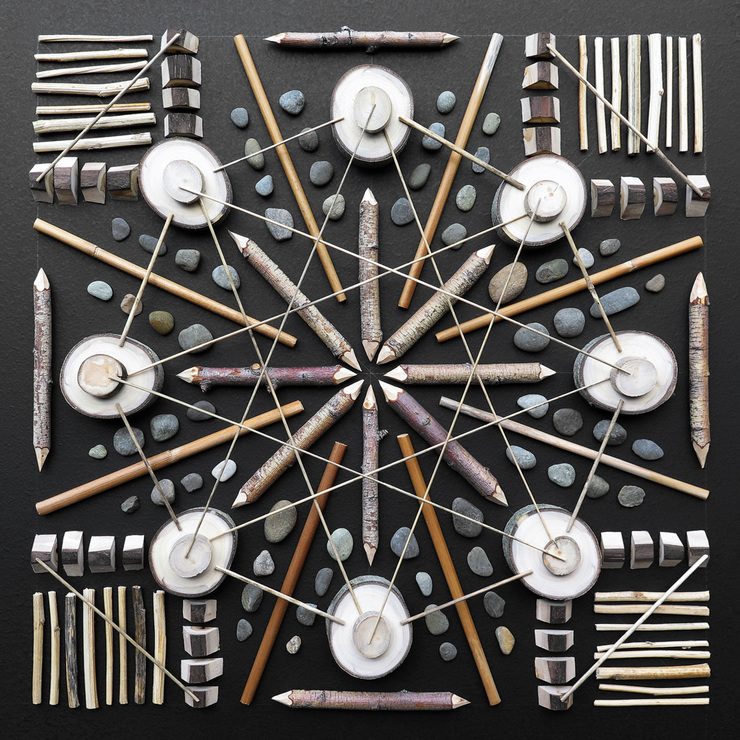 Mosaic Mandalas Made From Natural Elements by Matt W. Moore