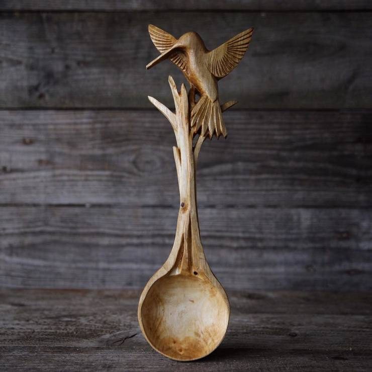 Nature Inspired Hand Carved Wooden Spoons By Giles Newman