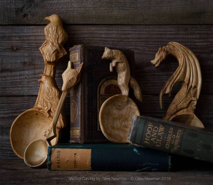 Nature Inspired Hand Carved Wooden Spoons By Giles Newman
