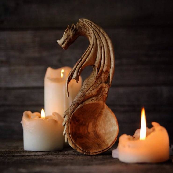 Nature Inspired Hand Carved Wooden Spoons By Giles Newman