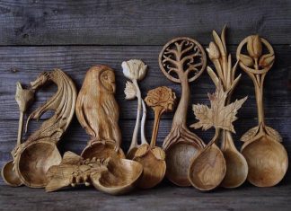 Nature Inspired Hand Carved Wooden Spoons By Giles Newman