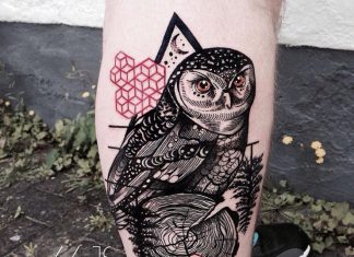 Stunning Animal Tattoos Blended With Geometric Shapes By Jessica Kinzer