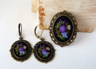 Beautiful Hand Embroidered Jewelry By Marta Krajewska